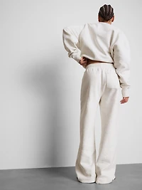 Cotton-Rich Wide-Leg Varsity Joggers