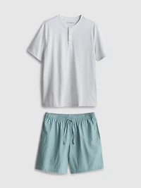 Textured Short Pajama Set