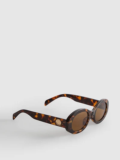 Chunky Oval Sunglasses