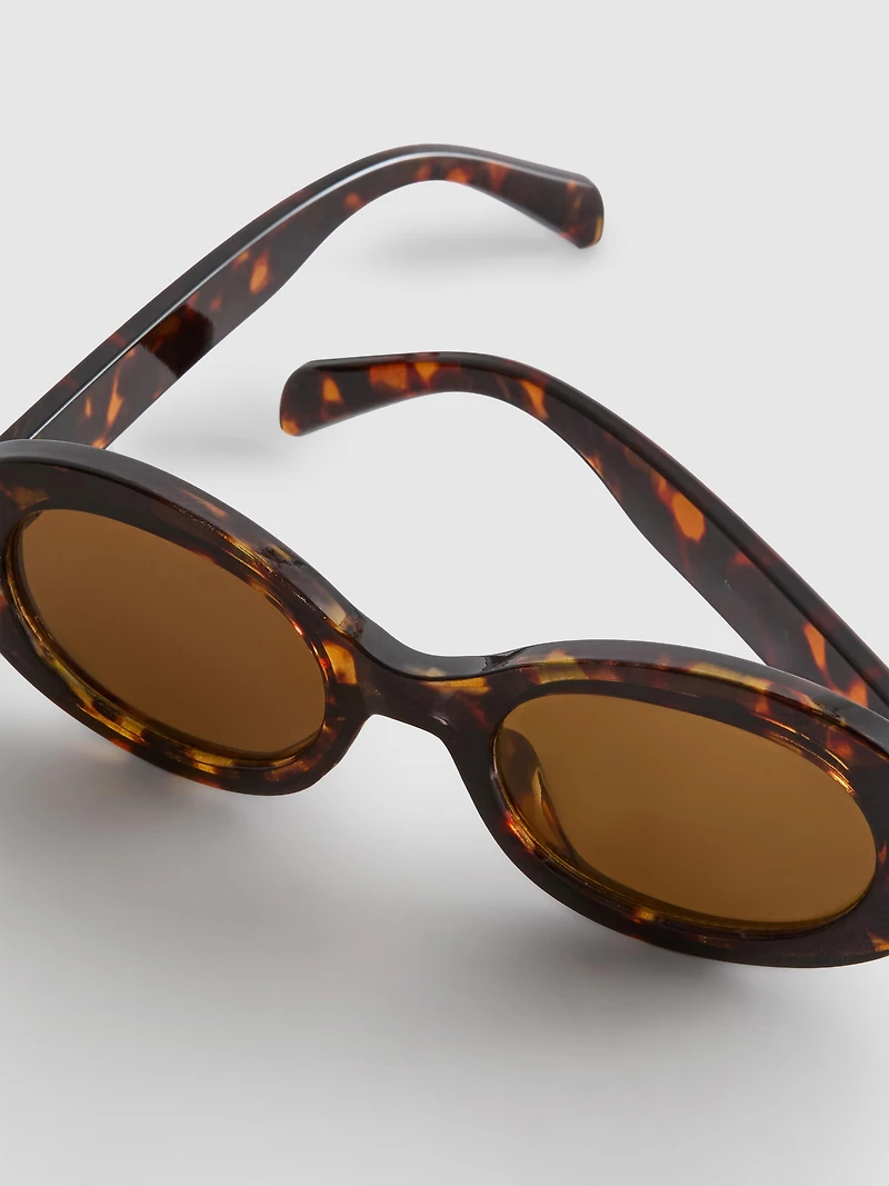Chunky Oval Sunglasses