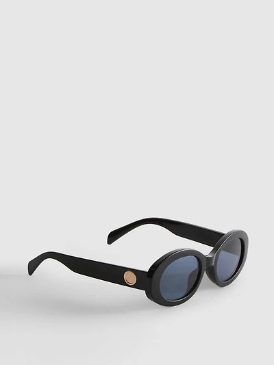 Chunky Oval Sunglasses
