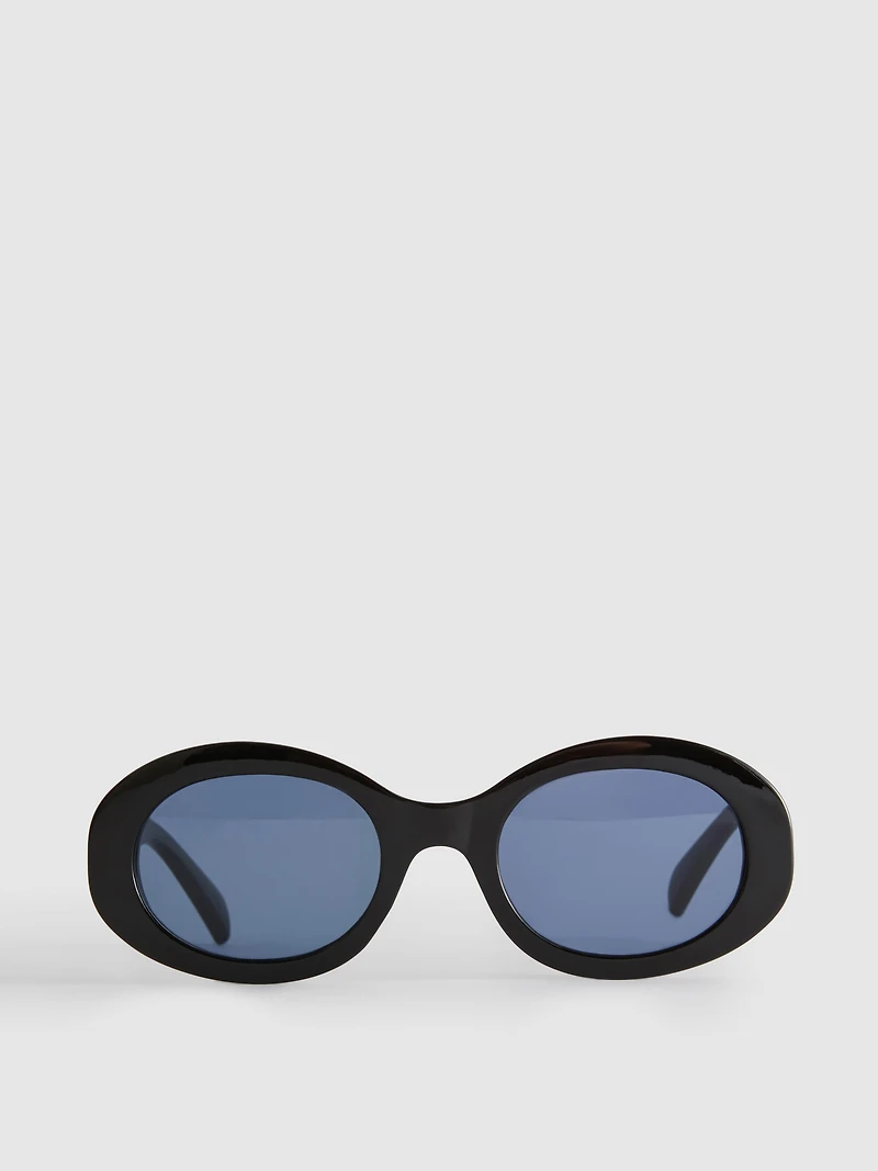 Chunky Oval Sunglasses
