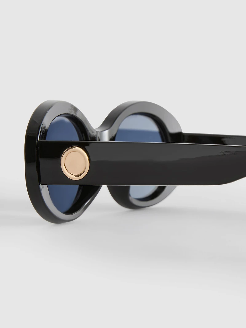 Chunky Oval Sunglasses