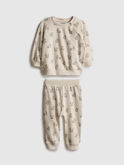 0-18mths | Dog Graphic Sweatshirt and Joggers Newborn Set
