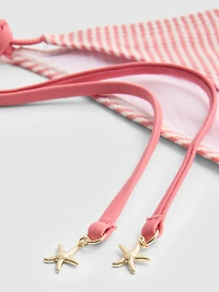 Striped Starfish Side-Tie Bikini Bottoms