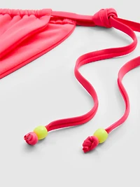 Neon Flower Side-Tie Bikini Bottoms