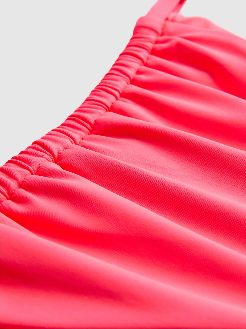 Neon Flower Side-Tie Bikini Bottoms