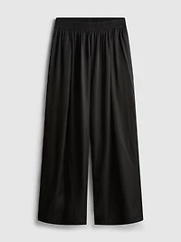 The Edit Satin Wide Leg Pants