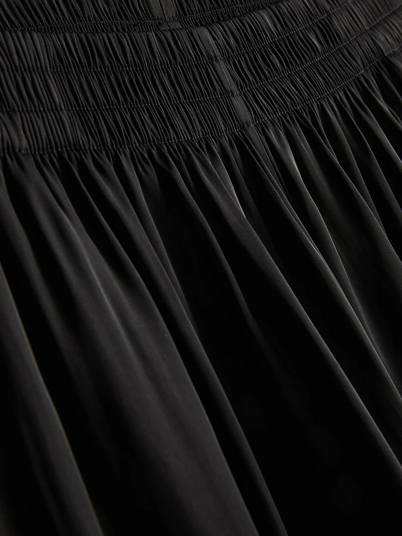 The Edit Satin Wide Leg Pants