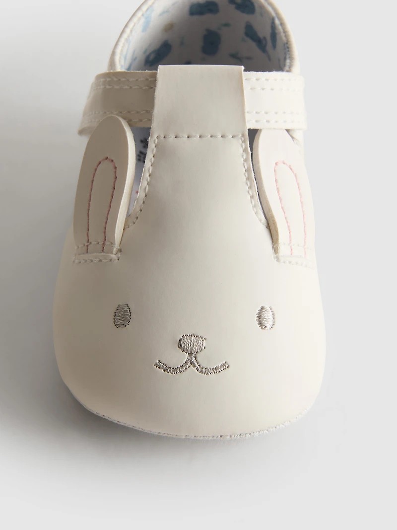 0-18mths | Bunny T-Bar Newborn Shoes