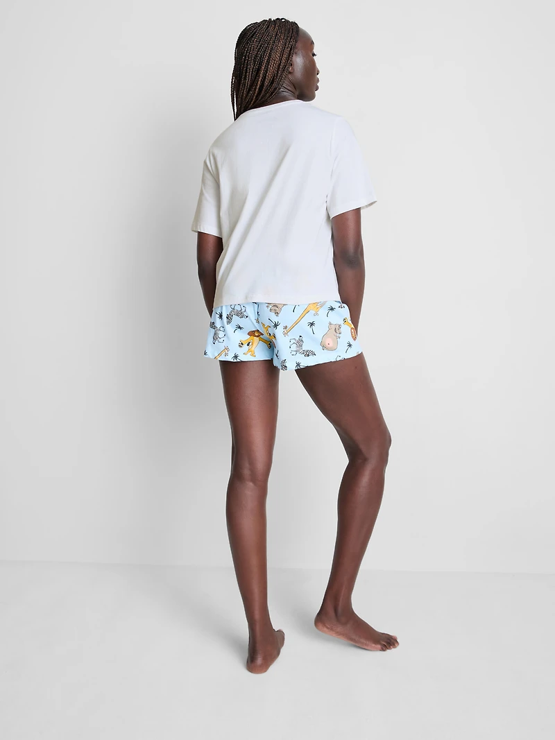 Madagascar Cotton Printed Shorty Pajamas