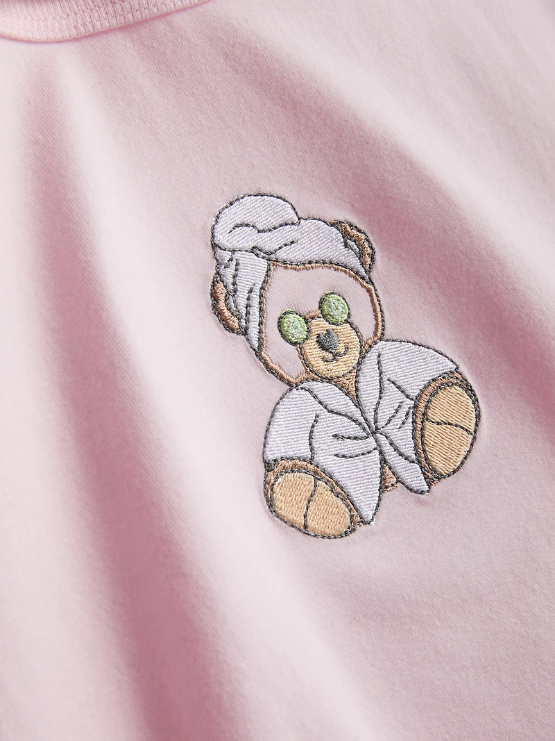 Cotton-Rich Printed Shorty Pajamas