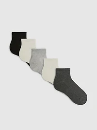 5pk Quarter Crew Socks