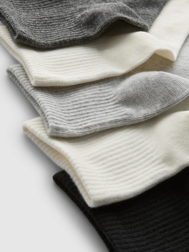 5pk Quarter Crew Socks