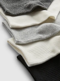 5pk Quarter Crew Socks