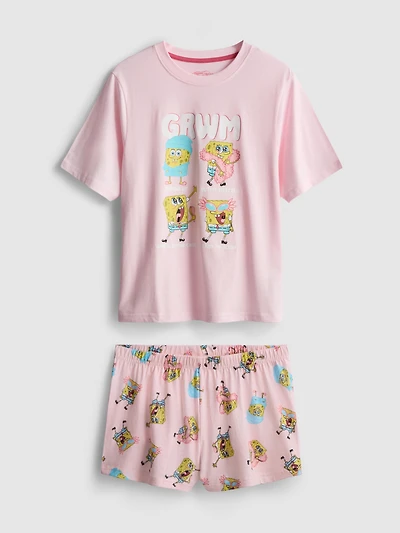 SpongeBob SquarePants Graphic Shorty Pajamas