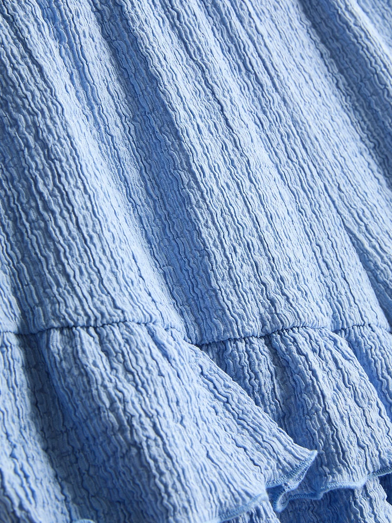 7-15yrs | Crinkle Tiered Shorts