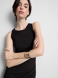 Ribbed Built-In-Bra Midi Dress