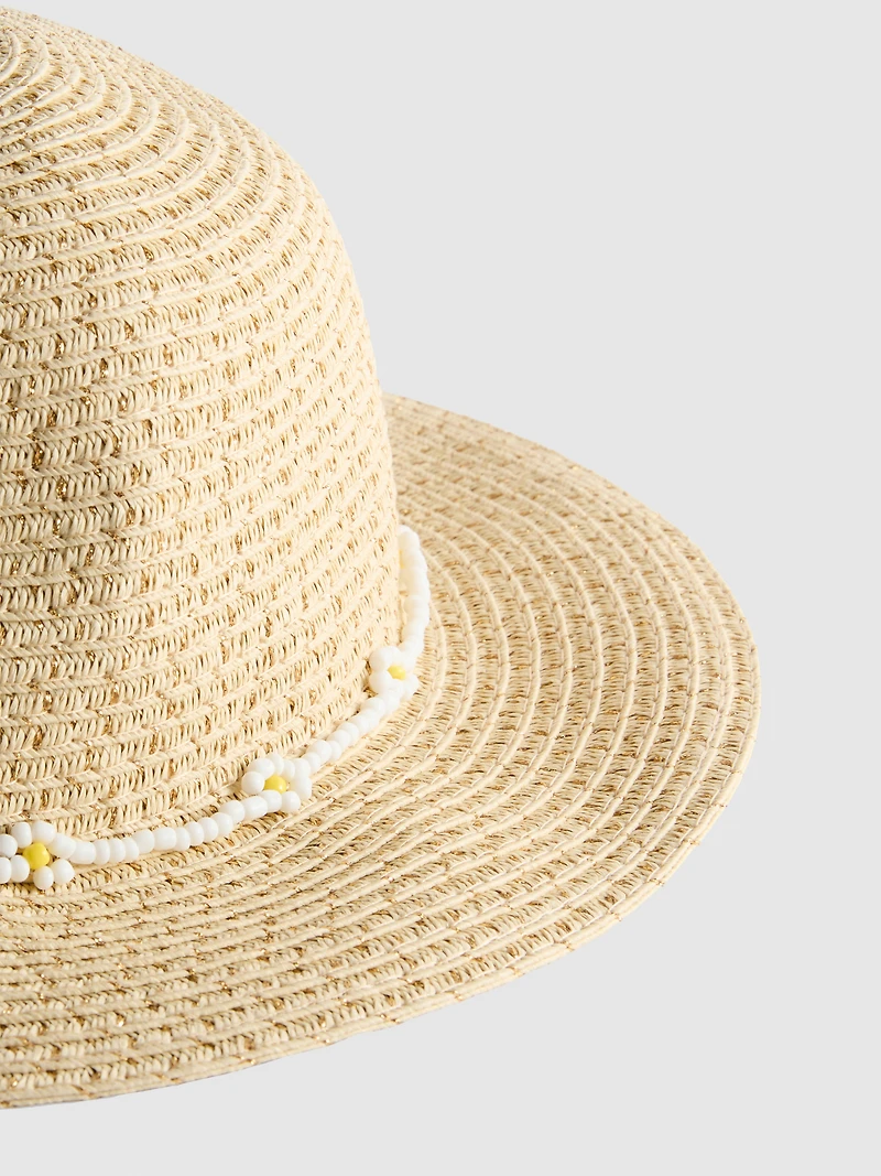 Woven Beaded Hat
