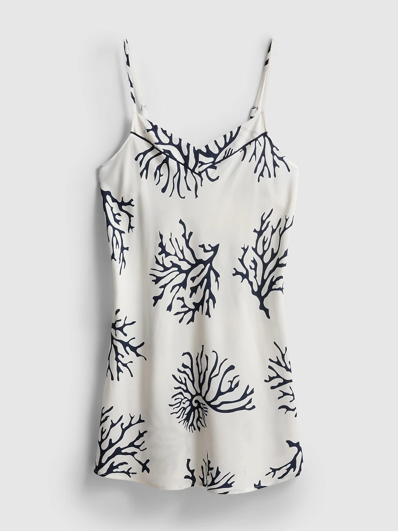 Printed Coral Mini Chemise
