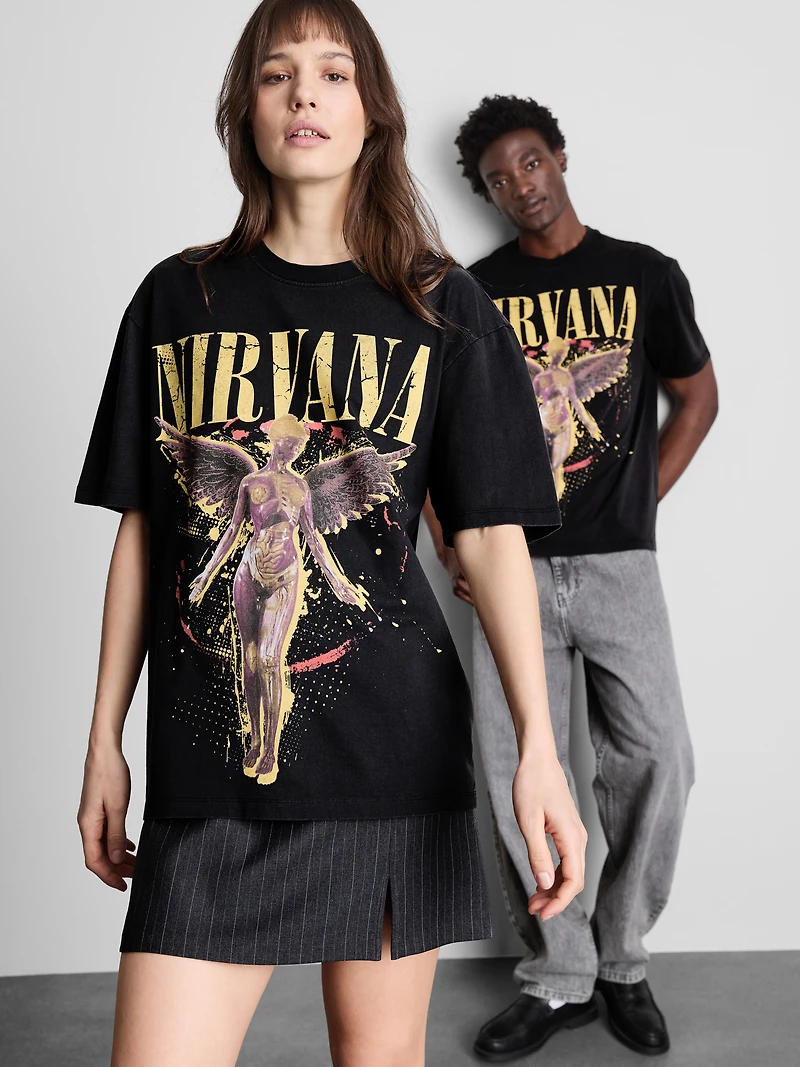 Nirvana Angel Graphic T-Shirt
