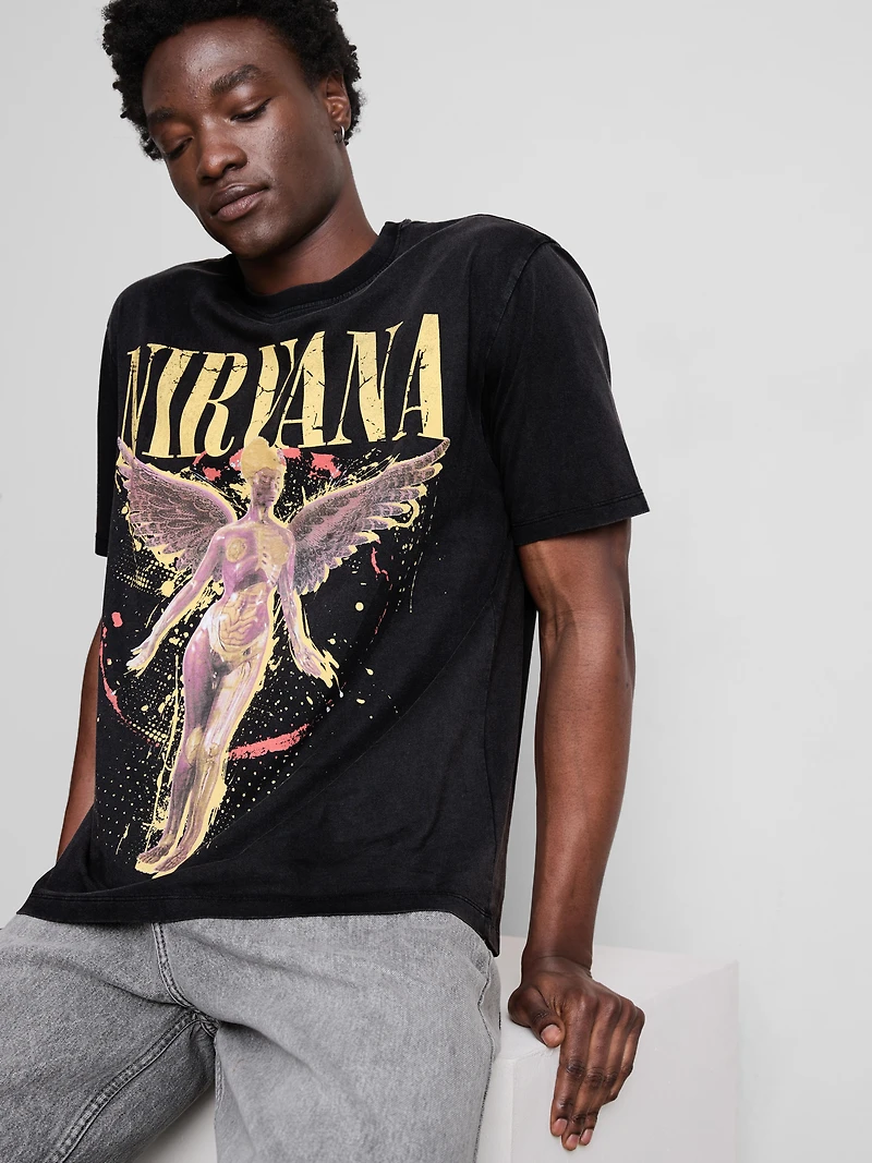 Nirvana Angel Graphic T-Shirt