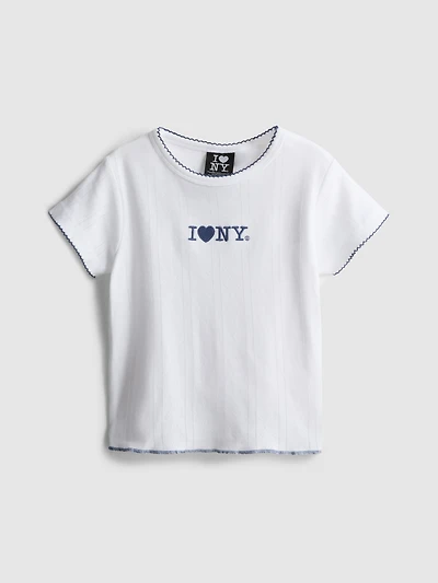7-15yrs | I Love New York Embroidered T-Shirt
