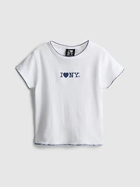 7-15yrs | I Love New York Embroidered T-Shirt