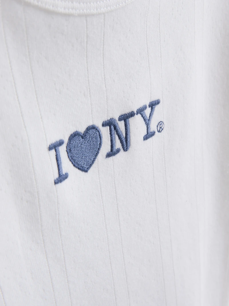 7-15yrs | I Love New York Embroidered T-Shirt
