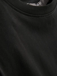 Sleeveless Padded-Shoulder Tee