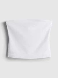 Cotton-Rich Bandeau Top