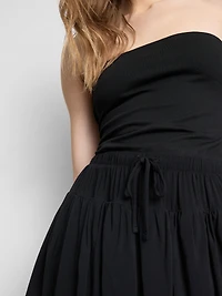 Cotton-Rich Bandeau Top