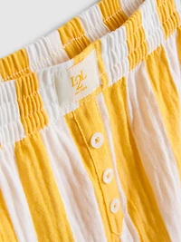 Love To Lounge Striped Ruffle Pajama Shorts
