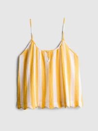 Love To Lounge Striped Ruffle Pajama Cami