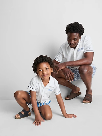 1.5-7yrs | Fish Embroidered Shirt