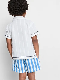 1.5-7yrs | Fish Embroidered Shirt