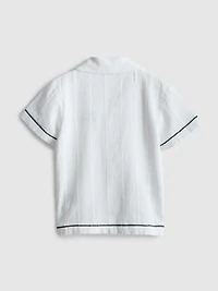 1.5-7yrs | Fish Embroidered Shirt