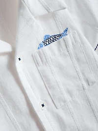 1.5-7yrs | Fish Embroidered Shirt