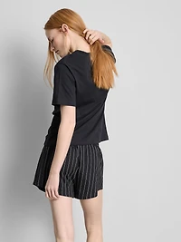 The Devil Wears Prada Slogan Shorty Pajamas