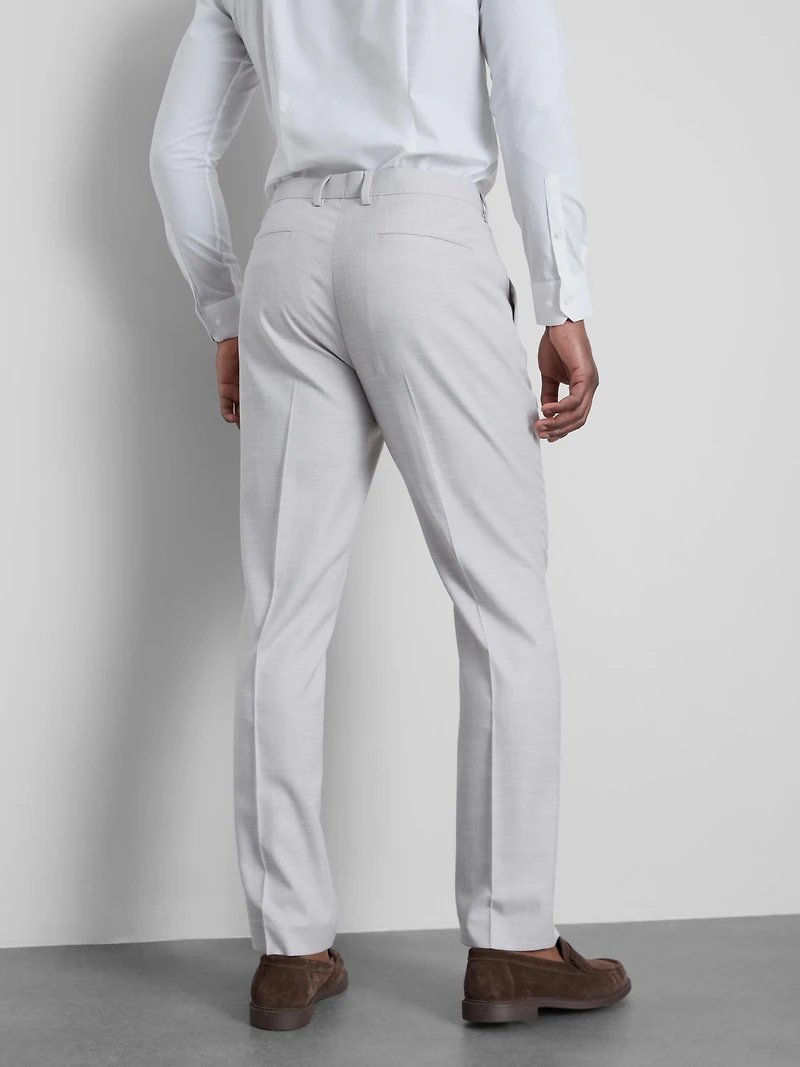 Regular Textured Suit Pants
