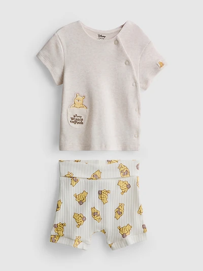 0-18mths | Disney’s Winnie the Pooh Wrap Top and Shorts Newborn Set