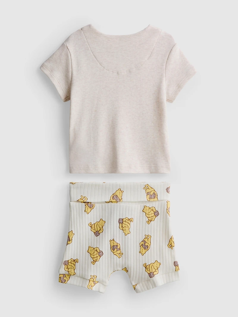 0-18mths | Disney’s Winnie the Pooh Wrap Top and Shorts Newborn Set