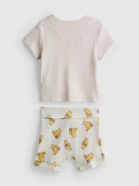 0-18mths | Disney’s Winnie the Pooh Wrap Top and Shorts Newborn Set