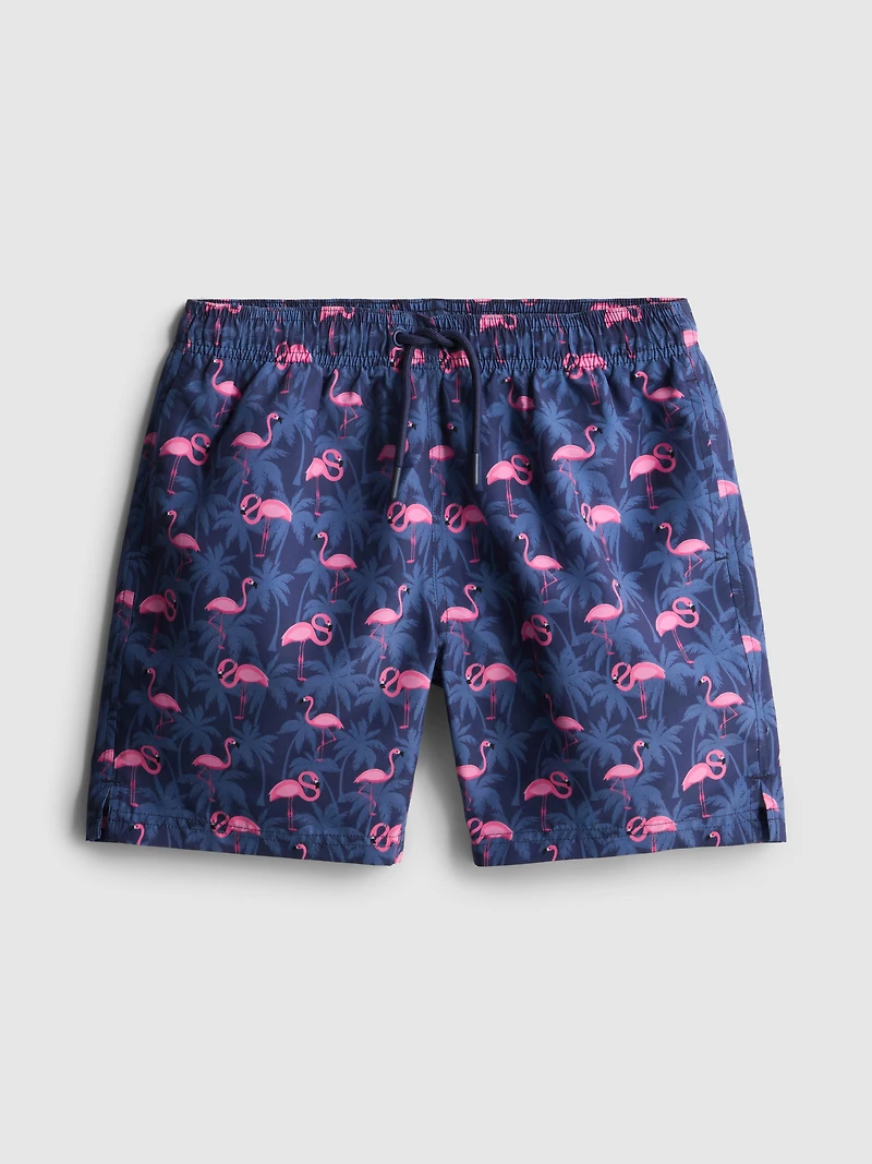 7-15yrs | Flamingo Graphic Swim Shorts