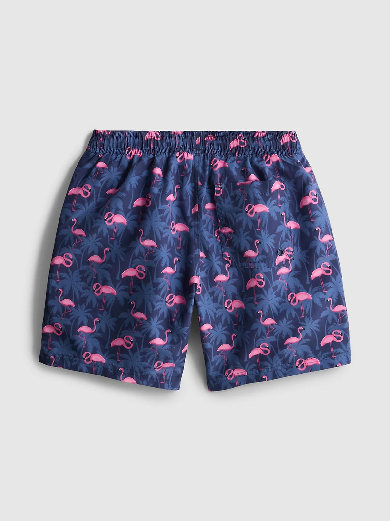 7-15yrs | Flamingo Graphic Swim Shorts