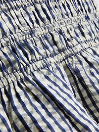 Shirred Gingham Peplum Cami Top