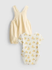 0-18mths | Disney’s Winnie the Pooh Bodysuit and Overalls Newborn Set