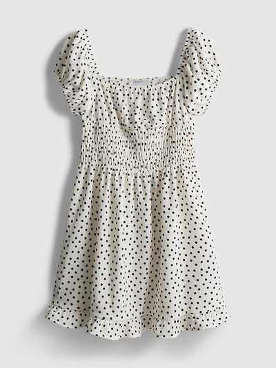 7-15yrs | Puff Sleeve Dress
