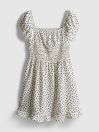 7-15yrs | Puff Sleeve Dress