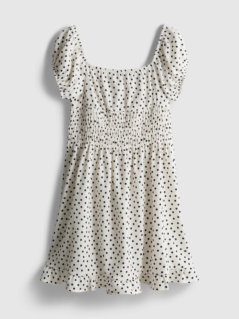 7-15yrs | Puff Sleeve Dress
